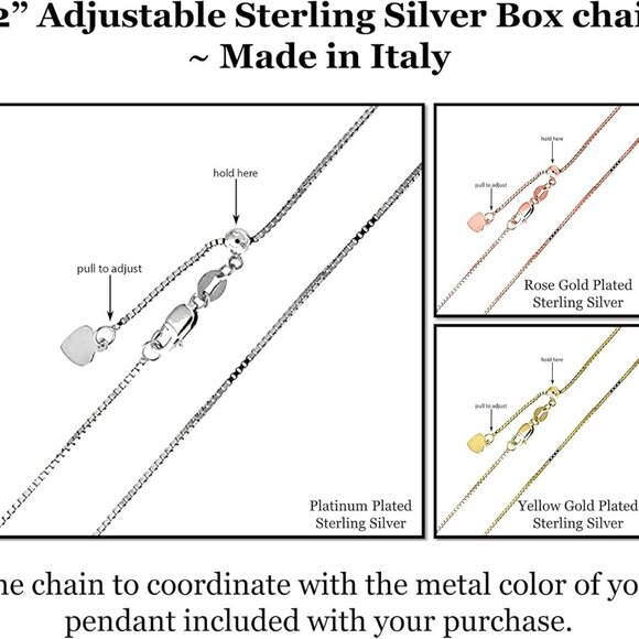 Asscher Cut CZ Necklace Sterling Silver 7mm Simulated Diamond Pendant Women - Picture 6 of 7